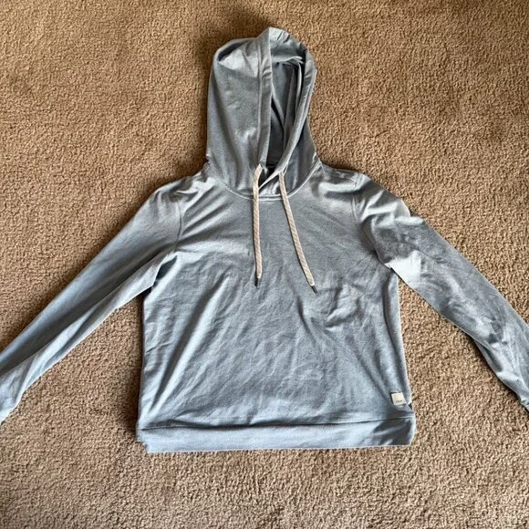 Vuori Halo Essential DreamKnit Performance Hoodie – Blue XS - Picture 3 of 5